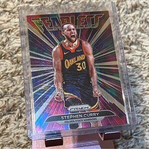 2021-22 STEPHEN CURRY Prizm Fearless Golden State Warriors Basketball Card #7
